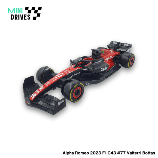 Bburago 1:43 F1 Alpha Romeo 2023 F1 C43 #77 Valterri Bottas