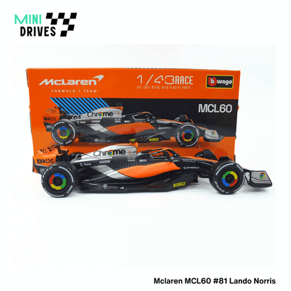 Bburago F1 : 1:43 F1 Mclaren Formula 1 MCL160 #4 Lando Norris