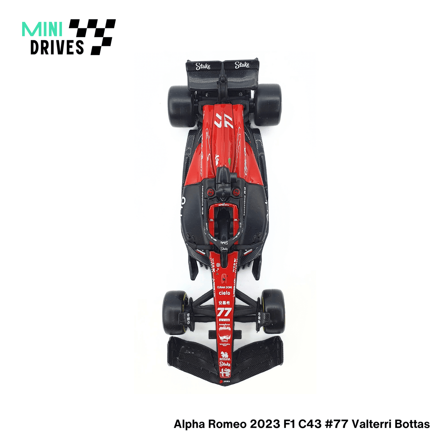 Bburago 1:43 F1 Alpha Romeo 2023 F1 C43 #77 Valterri Bottas