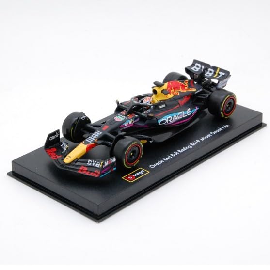 Bburago 1/43 Scale Red Bull RB19 Miami GP # 1 (With Case and Helmet)