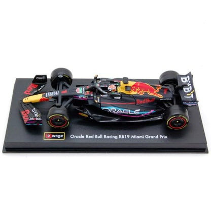 Bburago 1/43 Scale Red Bull RB19 Miami GP # 1 (With Case and Helmet)