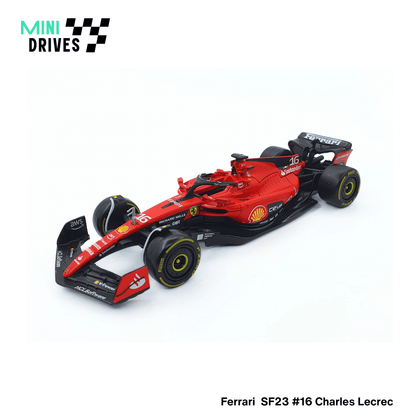 Bburago: 2023 Ferrari Racing SF23 F1 Team #16 Charles Lecrec 1:43 model