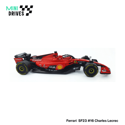 Bburago: 2023 Ferrari Racing SF23 F1 Team #16 Charles Lecrec 1:43 model